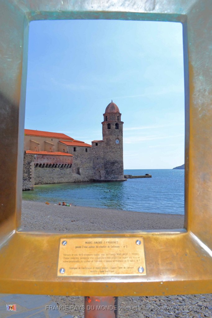 collioure 14 mai 2013 52  Copie.JPG - Collioure. Point de vue sur l'église Notre Dame des Anges. Mai 2013