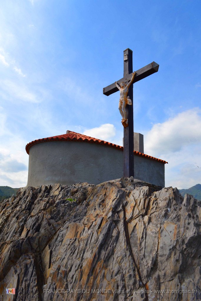 collioure 14 mai 2013 89  Copie.JPG - Collioure. Chapelle Saint-Vincent et le crucifix. Mai 2013