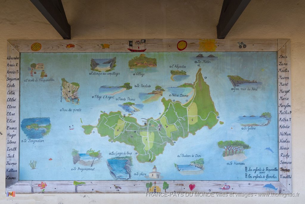 Les differents sites de Porquerolles.jpg - 02  - Porquerolles (Hyères) - 83 - Les différents sites sur l'Ile