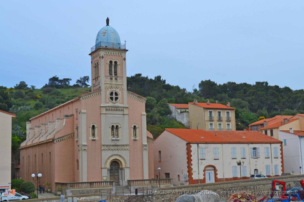 Port Vendres 14 mai 2013 52.JPG - Port-Vendres. Eglise Notre-Dame de Bonne Nouvelle du XIXe siècle de style romano-byzantin. Mai 2013