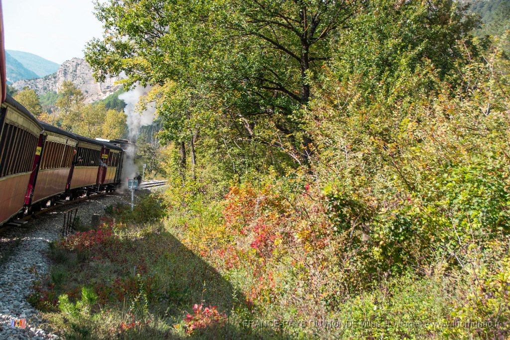Petit train des Pignes 04 octobre 2018 49.jpg - Puget Théniers (06) - Entrevaux (04) - Annot (04) - 04 octobre 2018.