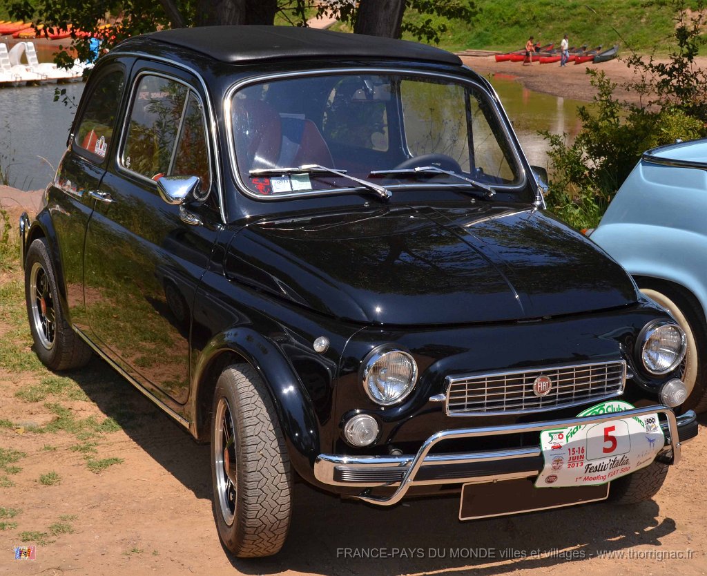 Lac Arena 16 juin 2013 35.JPG - Rassemblement,Fiat 500 au lac Arena. 16 juin 2013.